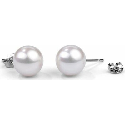 Eppi Náušnice s bielymi perlami Chandey E32260