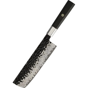 HARAHU Дамаски кухненски нож YU-37439 - Nakiri/Кафяв KP37439