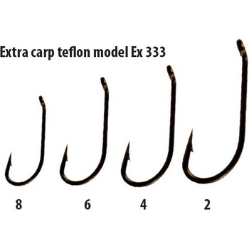 Extra carp Teflon EX 333 vel.6 10 ks