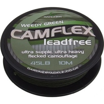 Gardner šnúra Camflex Leadfree 65lb 10m Weedy Green
