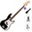 Squier Sonic Precision Bass LRL SET Black Електрическа бас китара