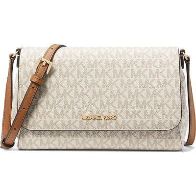 Michael Kors Medium Logo Convertible crossbody Bag Vanilla