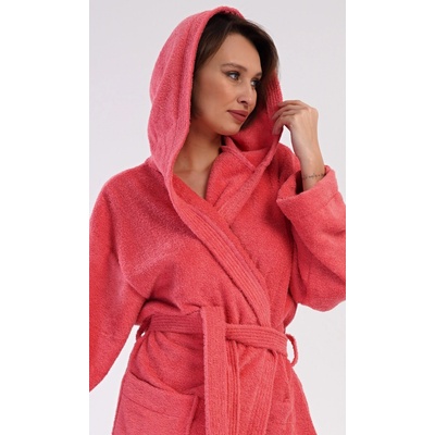 Dámský župan dlouhý s kapucí Jahoda – Zboží Dáma