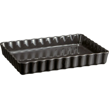 Emile Henry Форма за тарт дълбока, керамична, 24 x 34 см, черна (EH796038)