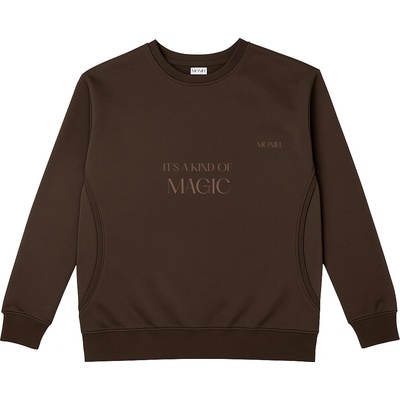 Moniel kojící mikina It's a kind of MAGIC krátká Basic Chocolate
