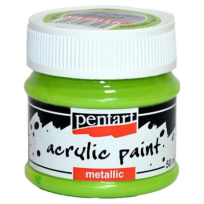 Pentart akrylové metalické barvy 50 ml Pentart light green