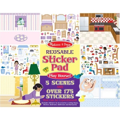 Melissa & Doug opakovateľné nálepkové Pady hrajme sa na Dom