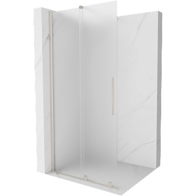 Mexen Velar плъзгаща душ стена Walk-in 90 x 200 cm, матирано 8 mm, матиран никел - 871-090-000-33-97 (871-090-000-33-97)