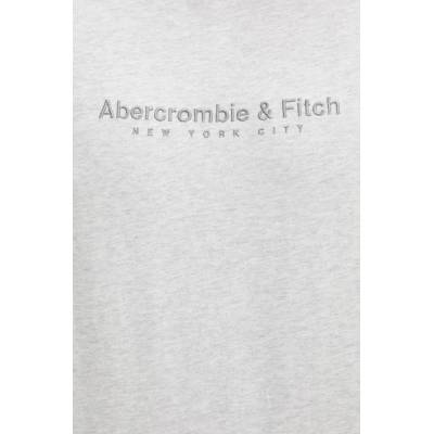 Abercrombie & Fitch Памучна тениска Abercrombie & Fitch в сиво с апликация KI175-5130 (KI175.5130.112)