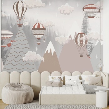 Image 1 of Art Gift Decor Фототапет за детска стая - Дирижабли и балони