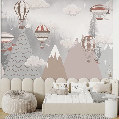 Art Gift Decor Фототапет за детска стая - Дирижабли и балони