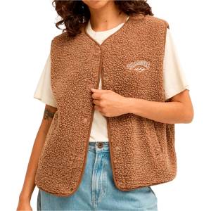 Billabong Дамски поларен елек Billabong Women's Be Happy Vest Fleece vest - Brownstone - размер XS (132-1362-0411)