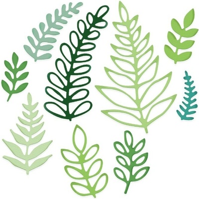 DP Craft Vyřezávací šablony lístky 9 ks 3-8 cm – Zbozi.Blesk.cz