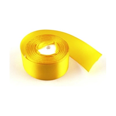Stuha saténová 4cm x 23m ŽLUTÁ – Zboží Mobilmania