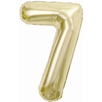 Godan Fóliový balonek číslice 7 barva šampáň 85 cm
