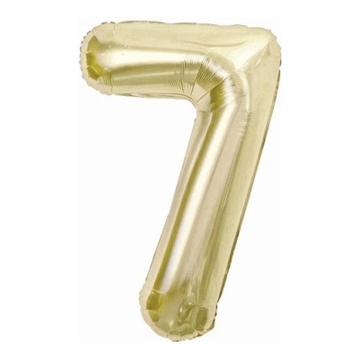 Godan Fóliový balonek číslice 7 barva šampáň 85 cm