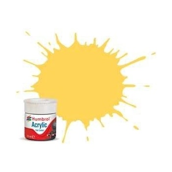 Humbrol barva akryl železniční AB2407 No RC407 BR Yellow Matt 14ml