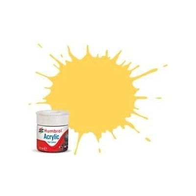 Humbrol barva akryl železniční AB2407 No RC407 BR Yellow Matt 14ml