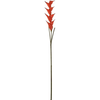 Oranžová kvetina Heliconia - 141cm - J-Line by Jolipa