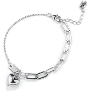 Silenti Jewelry Сребърна гривна "Закрила