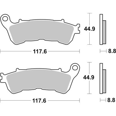 BREMBO Brzdové doštičky 07HO57SA SA