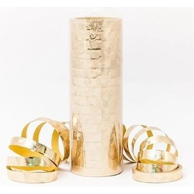 Serpentíny holografické zlaté 380 cm