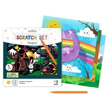 Škrabacie obrázky Draci