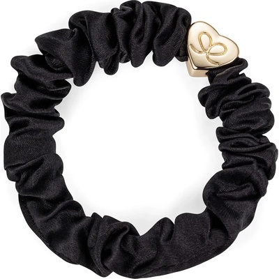 By Eloise London Silk Scrunchie Gold Heart Ластик за коса за жени