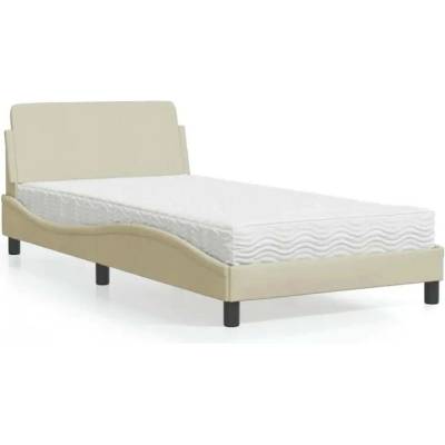 vidaXL 11461.3208349 Postel s matrací Dover krémová textil