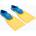 Aquafeel Плавници Aquafeel Swim Fin yellow/blue