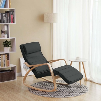 SongmicsHome Houpací křeslo SWING antracitová LYY10G