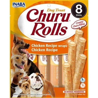 Churu Rolls Chicken 8 x 12 g kuřecí zábaly pro psy