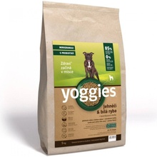 Yoggies minigranule lisované za studena s probiotiky Jehněčí maso & bílá ryba 5 kg