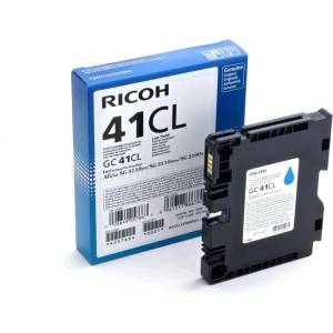 Ricoh Мастило Ricoh GC 41CL, Cyan, 600 страници, за GelJet SG 2100N/SG 2100DN (RICOH-INK-GC41CL)