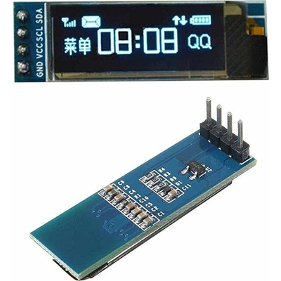 0,91 palcový 128x32 I2C IIC rozhranie sériový modrý OLED LCD displej SSD1306