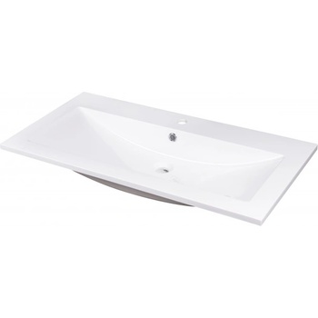 Image 1 of Inter Ceramic Мивка за баня Арт 91х46 от смола, бял гланц за шкаф (8955 - 2)