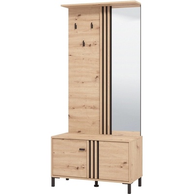 Sconto Predsieňová stena LAVAL dub artisan/čierna
