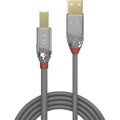 Lindy 36645 USB, USB 2.0 USB-A zástrčka, USB-B zástrčka, 7.5m, sivý