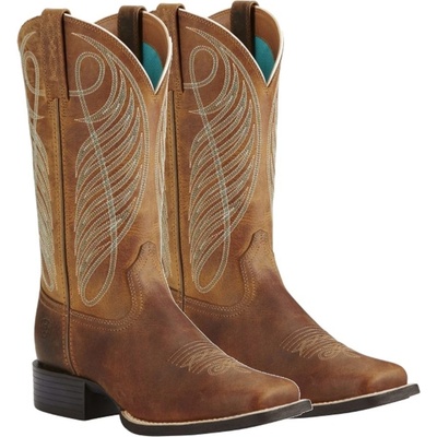 Ariat Westernové boty ® ROUND UP POWDER brown – Zboží Dáma