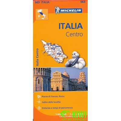Michelin vydavatelství mapa Italia Centro (střední Itálie) 1:400 t.