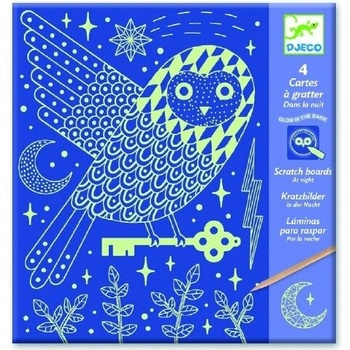 Djeco Vyškrabávací obrázek Noční život