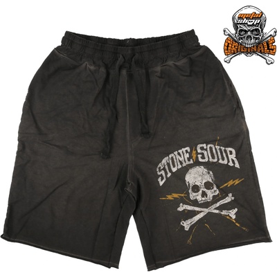 Metalshop originals мъжки къси панталони Stone Sour - Bermudas DYED Rusty Logo - Oil Dye - METALSHOP ORIGINALS - 23343