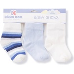 Kikkaboo Бебешки чорапи Kikkaboo - Stipes, White, 1-2 г (31110010104)