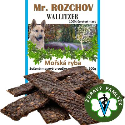 Mr. Rozchov Sušené masové proužky prémiumluft -sáček mořská ryba 500 g