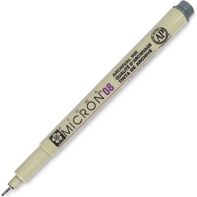 Technický liner SAKURA Pigma Micron 08 šedý 0,5 mm
