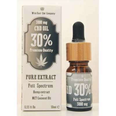 Hemnia Full Spectrum CBD MCT Kokosový olej 10% 3000 mg 30 ml s příchutí zeleného čaje