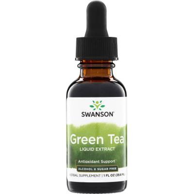 Swanson Green Tea Tekutý Extrakt Zelený čaj Bez alkoholu a cukru 29,6 ml