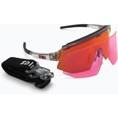 Bliz Слънчеви очила Bliz Breeze transparent dark grey/brown red multi