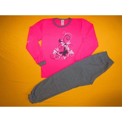 Arex pyžamo růžové šedé