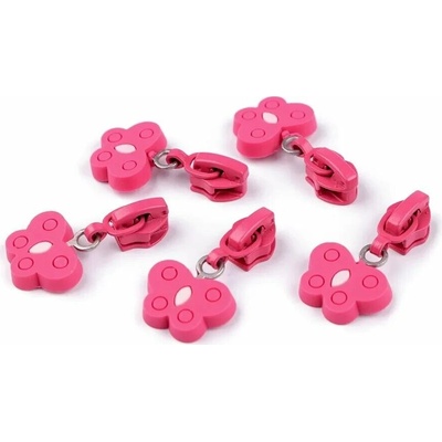 Jezdec na spirálový zip 6 mm – motýl (5 ks)